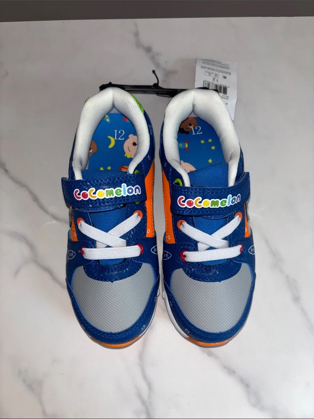 CoComelon Light Up Kids Blue & Orange Athletic Sneakers